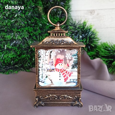 3175 Светещ коледен фенер, снимка 2 - Декорация за дома - 38556300