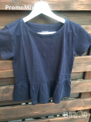 Детска тениска Look by Crewcuts K8404 Къса тениска с пеплум дизайн, снимка 4 - Детски тениски и потници - 48141336