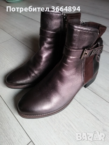 Нови Дамски Боти TAMARIS - Mocca Metall, снимка 2 - Дамски боти - 52477024