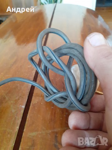 Стар захранващ кабел,Съединителен шнур #4, снимка 4 - Антикварни и старинни предмети - 31571999