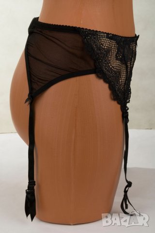 Колан с жартиери в черно и бежово марка Fernand Peril, снимка 3 - Бельо - 30092844