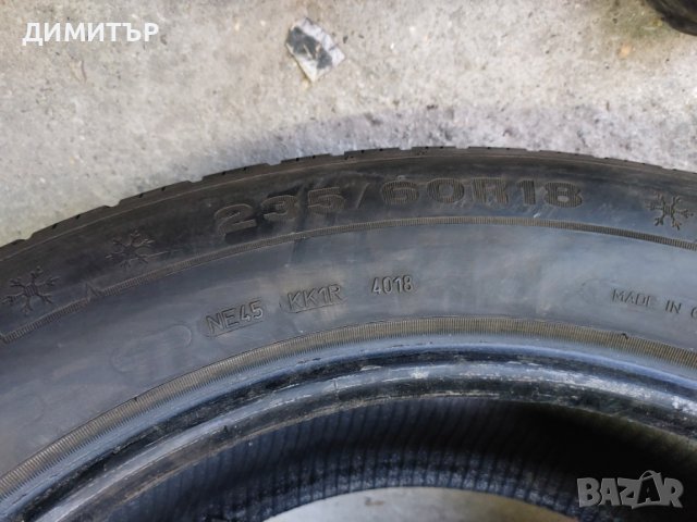 2бр.зимни DUNLOP 235/60/18 107H DOT 4018, снимка 8 - Гуми и джанти - 38492648