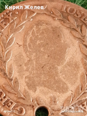 Сребърна монета 10 кройцера 1787г. Йозеф втори Австрия за КОЛЕКЦИЯ 53003, снимка 2 - Нумизматика и бонистика - 53104426