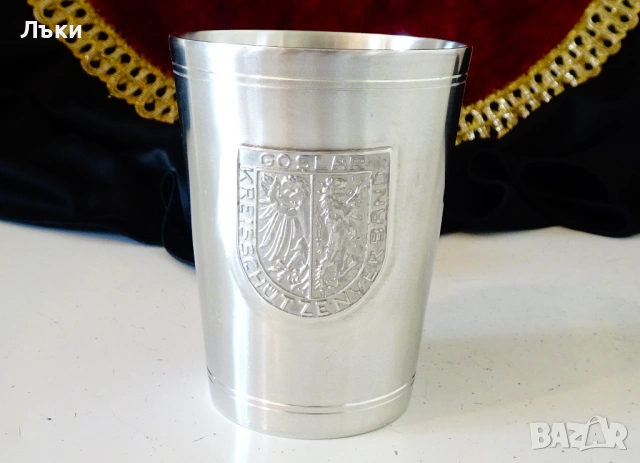 Калаена чаша за вино,дракон,щит. , снимка 5 - Антикварни и старинни предмети - 54358234