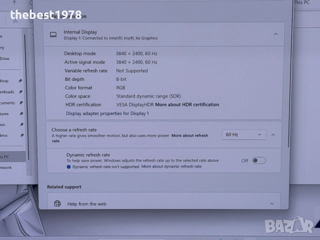 4k OLED Asus Pro 16`i7-11370H/RTX 3050/16GB RAM/512GB SSD/Бат 8ч/550 nits/Harman Kardon, снимка 9 - Лаптопи за игри - 53878196