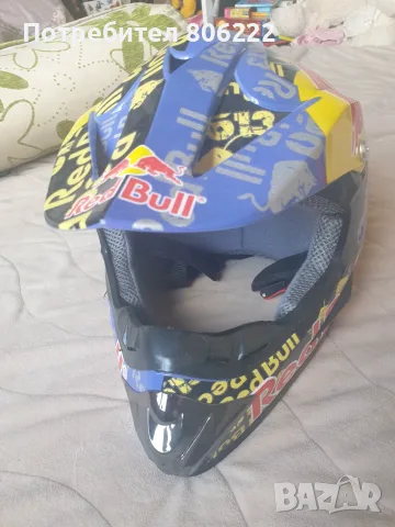 Кросова каска Red Bull, снимка 5 - Спортна екипировка - 55940604