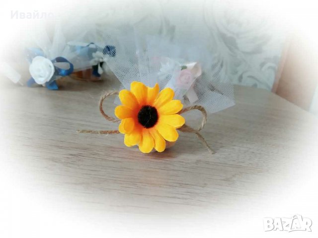 Сватбени аксесоари със слънчогледи, снимка 4 - Други - 29209603