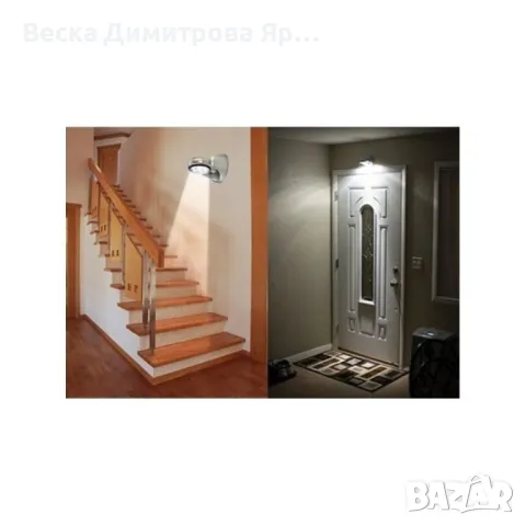 LED лампа с датчик за движение и 360-градусов въртящ , Light angel R LED7, снимка 4 - Лед осветление - 47500873