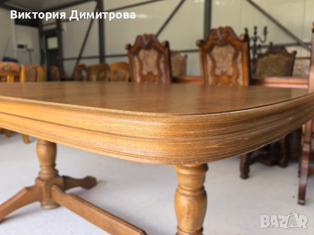 Разтегателна трапезна маса 2,60 м. , снимка 4 - Маси - 50508254