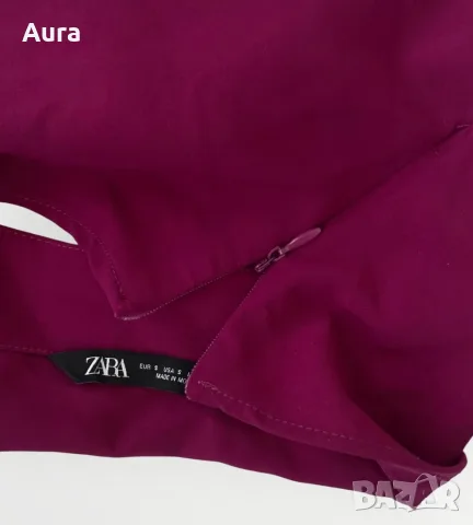 cowl-neck halter crop top Zara , снимка 2 - Корсети, бюстиета, топове - 56223505