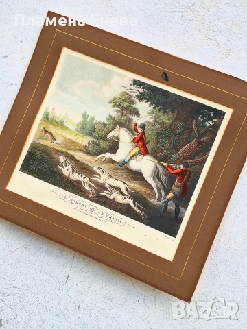 2 броя големи френски гравюри , снимка 4 - Картини - 54178538