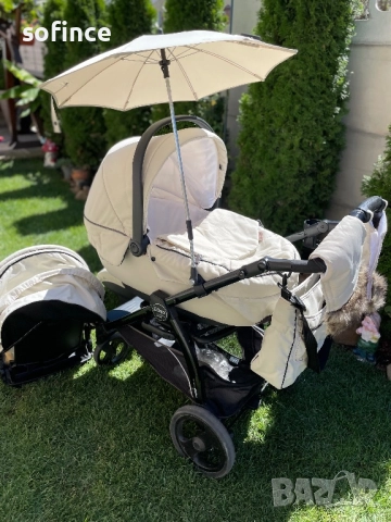Детска количка 3 в 1 Peg Perego Book Plus Sportivo SL, Perla, снимка 13 - Детски колички - 51546479