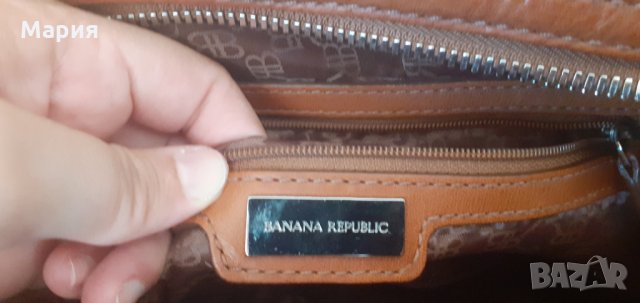 Оригинална чанта естествена телешка кожа- Banana Republic, снимка 4 - Чанти - 30013625