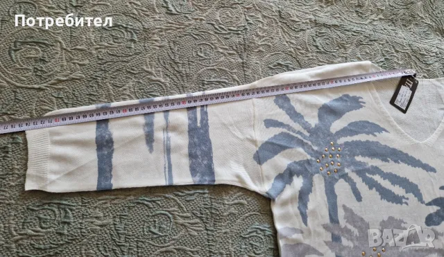 Нова Дамска блуза 70% Вискоза Made in Italy , снимка 6 - Блузи с дълъг ръкав и пуловери - 50412626