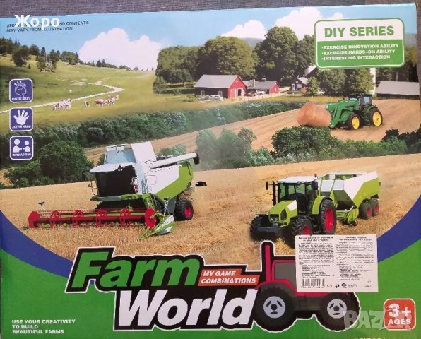 ДЕТСКА ФЕРМА С КЪЩА И МЕЛНИЦА 995171, снимка 2 - Образователни игри - 47444534