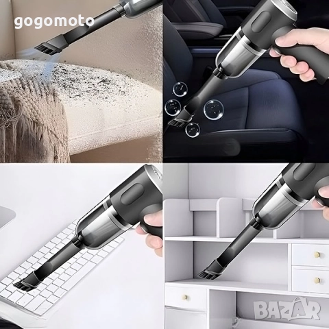 Мощна Акумулаторна Прахосмукачка 3 в 1 | PISTOOVER, АВТО ПРАХОСМУКАЧКА мини прахосмукачка, снимка 9 - Друга електроника - 48518400