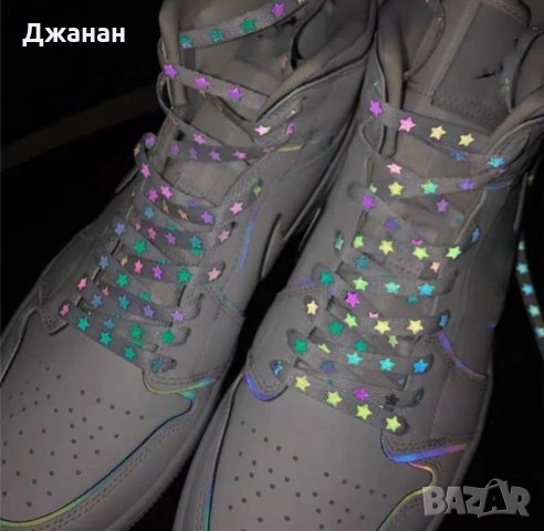 Фосфорни връзки за обувки/маратонки звезда, снимка 2 - Други - 42910818