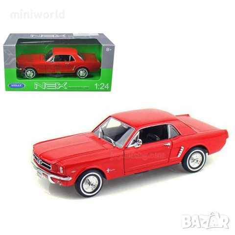 Ford Mustang Coupe 1964 - мащаб 1:24 на Welly моделът е нов в кутия