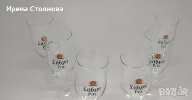 Комплект от 6 чаши за бира на столче, кристалин с вместимост 200 мл. Чисто нови.
, снимка 6 - Чаши - 49879435