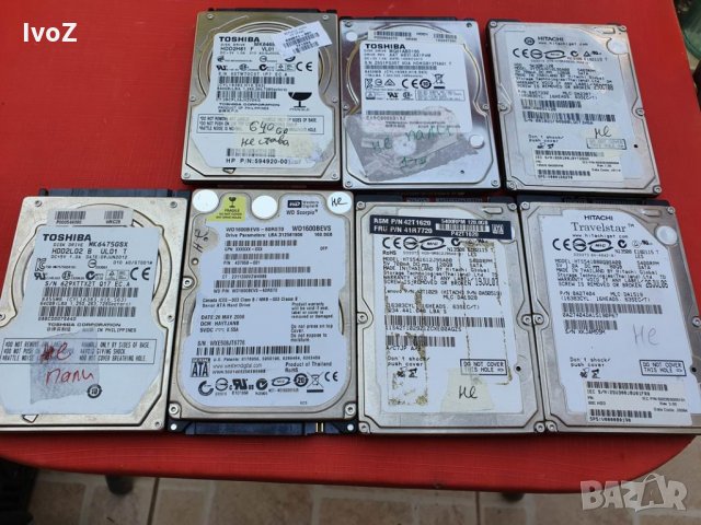 Продавам харддискове за лаптопи 2,5 -за части, снимка 2 - Части за лаптопи - 30044832