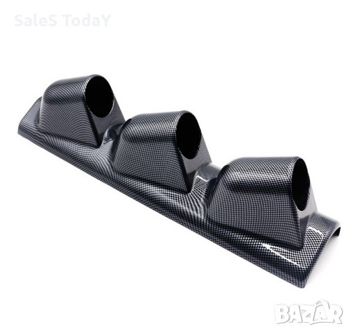 Стойка за измервателни уреди за колонка 52мм, 45/9,5/10см., карбон, снимка 1