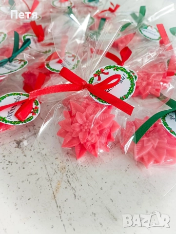 Сапунчета - коледна звезда, снимка 5 - Декорация за дома - 52512864