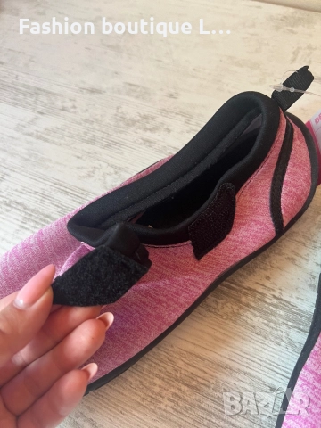 Нови дамски аква обувки 40-41 номер с етикета в розов цвят с черни гумени подметки 🩷🖤, снимка 6 - Други - 51893155