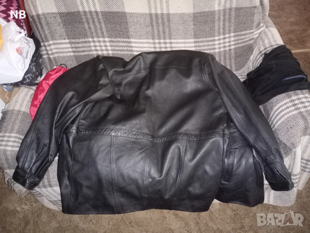 масивно кожено яке с подплата която се маха, снимка 2 - Якета - 51430710