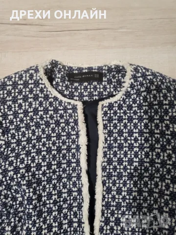 Синьо палто ZARA, снимка 3 - Палта, манта - 48153917