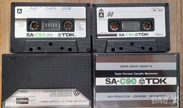 TDK SA-C 90 С 60 хромни аудио касети Made in Japan / U.S.A.