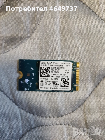 SSD WDC PC SN520 128GB (NVMe) ползван на лаптоп