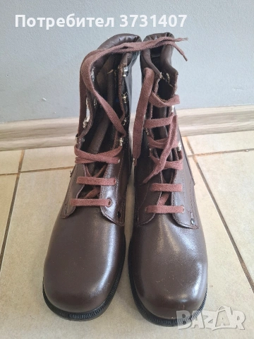 Нови офицерски кожени кубини от Соца 43, снимка 9 - Мъжки ботуши - 53932015