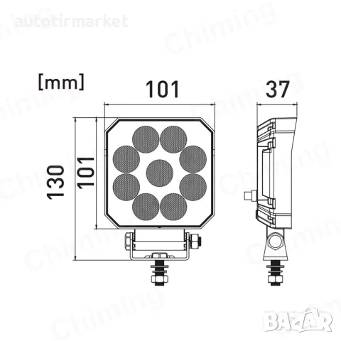 LED Халоген за задна светлина/Работна – T240, снимка 2 - Аксесоари и консумативи - 56054210