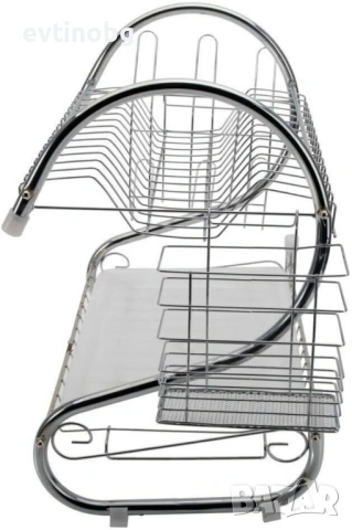 Луксозен S-образен сушилник за домакински съдове, двуредов. ТОП ЦЕНА, снимка 5 - Сушилни - 53899936