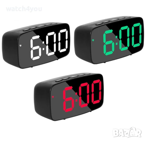 НОВИ СВЕТЕЩИ ЧАСОВНИЦИ. ПОСТОЯННО СВЕТЕЩ LED ЧАСОВНИK С ГОЛЕМИ ЦИФРИ НА ТОК ИЛИ БАТЕРИИ, ТЕРМОМЕТЪР., снимка 2 - Друга електроника - 46573337