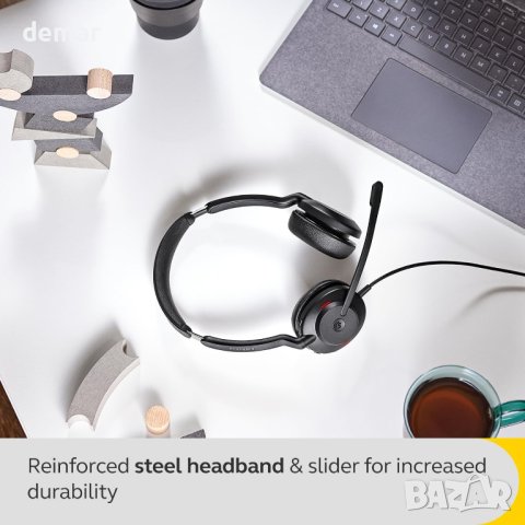 Jabra Evolve2 30 SE Кабелни шумопотискащи стерео слушалки с 2 микрофона, снимка 8 - Слушалки и портативни колонки - 44385215