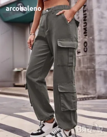 Нов дамски ежедневен панталон със свободен дизайн, 5цвята , снимка 15 - Панталони - 48816749