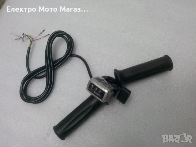 Електрически палец за газ 24V, 48V, 36V и 60V с индикация и волтмер, снимка 2 - Части - 44737205