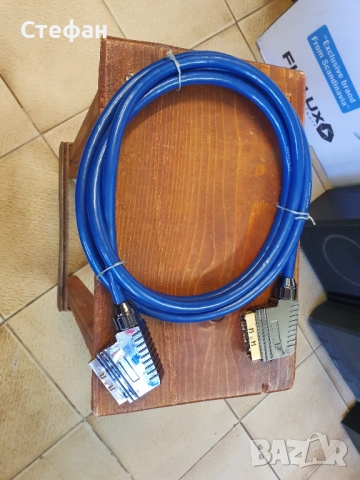 НОВ! Висококачествен скарт кабел с позлатени конектори SCART-SCART 1,5m, снимка 10 - Други - 51960619