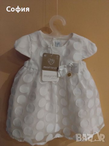 Нова официална бебешка рокля Mayoral 2-4 месеца , снимка 1 - Бебешки рокли - 39642338