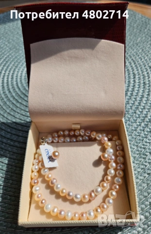 Сребърен комплект колие с обеци