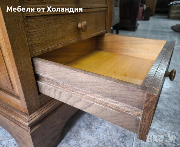 Тесен дъбов скрин, снимка 5 - Скринове - 50999467