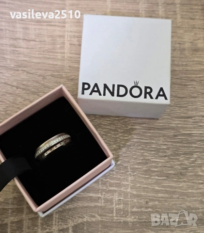 Pandora оригинален дамски сребърен пръстен , снимка 4 - Пръстени - 53891836