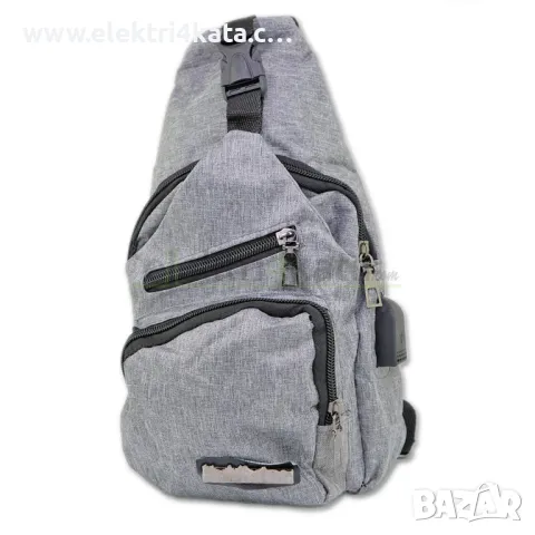Раница през рамо с usb порт, снимка 4 - Раници - 47393547