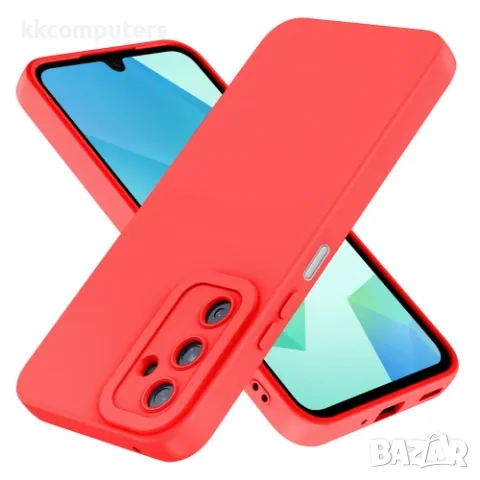 Калъф силикон BOX / Червен мат LUX / за Samsung A16 Баркод : 3132004