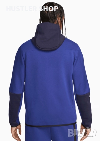 Мъжко горнище NIKE TECH FLEECE. Размер XS, снимка 2 - Спортни дрехи, екипи - 52998331