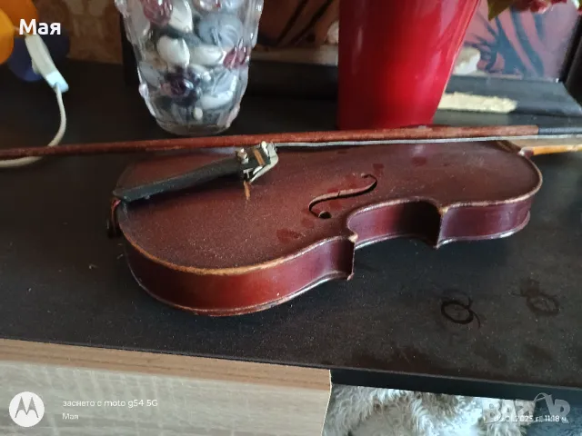 Старинна цигулка от преди балканската война 1913г, снимка 2 - Струнни инструменти - 48736724