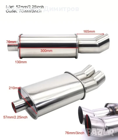 спортни гърне/ауспух/крайно гърне/двуцевка, снимка 2 - Части - 50988499