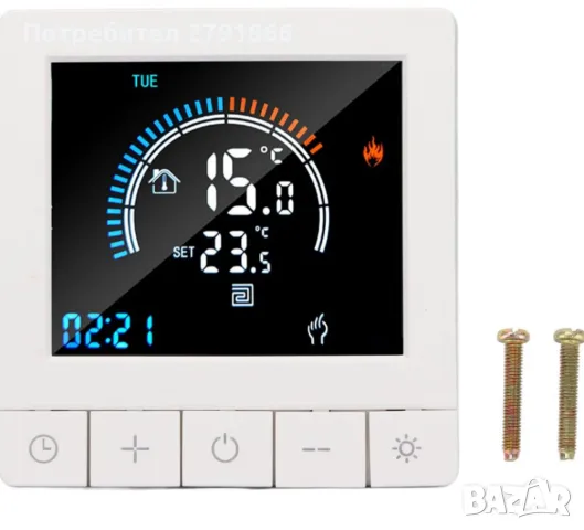 Smart термостат за отопление, с приложение за програмиране, подходящо за дома, офиса (WiFi), снимка 3 - Камини - 49090636