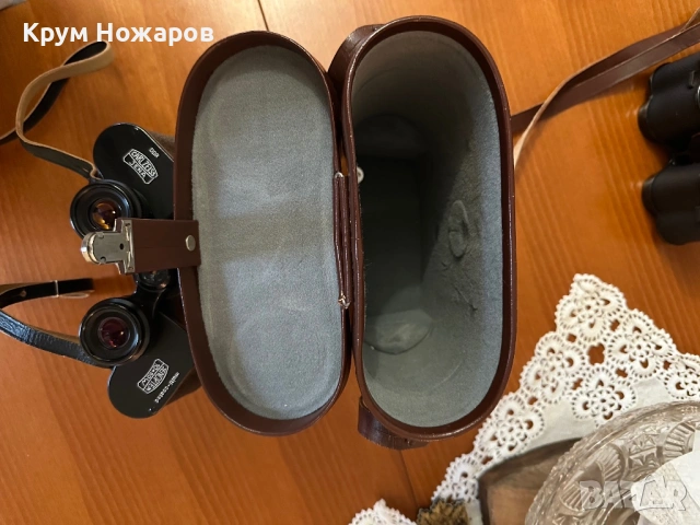 Бинокъл, Jenoptem, Carl Zeiss Jena, DDR, 10x59W, в калъф, снимка 11 - Други ценни предмети - 54220783